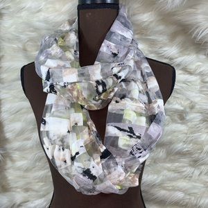 STEVE MADDEN Sheer striped infinity scarf